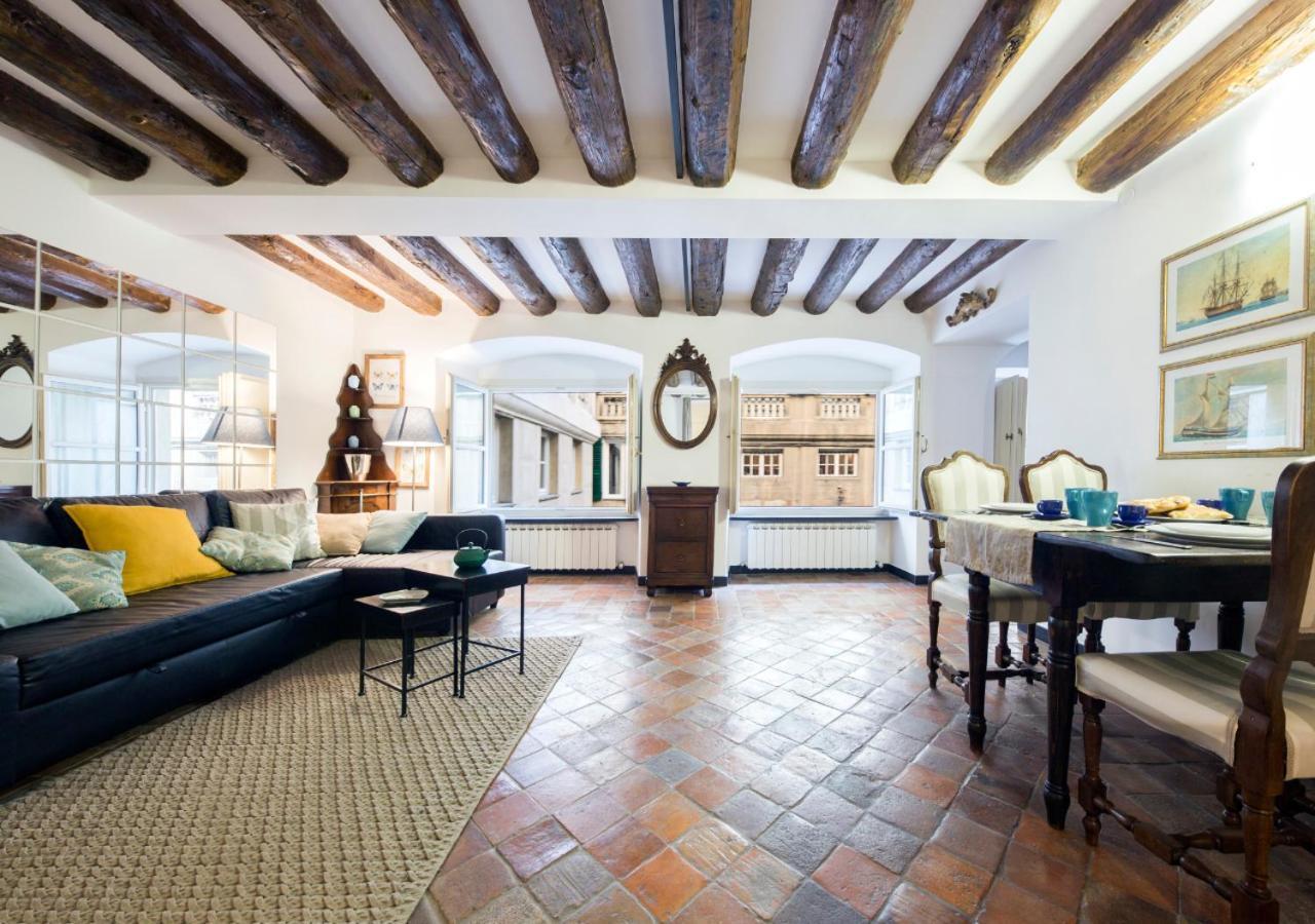 Elegante Loft In Centro Storico Acquario Appartement Genua Buitenkant foto