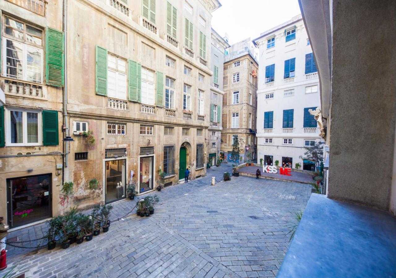 Elegante Loft In Centro Storico Acquario Appartement Genua Buitenkant foto